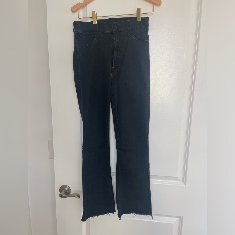 MOTHER hustler ankle fray jeans